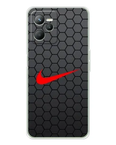 Чохол для Realme C36 з картинкою «Nike — карбонова сітка»