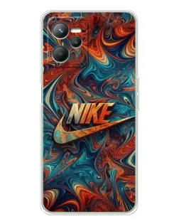 Чохол для Realme C36 з картинкою «Nike в абстракції»