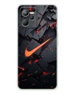 Чохол для Realme C36 з картинкою «Nike — ефект розломів»