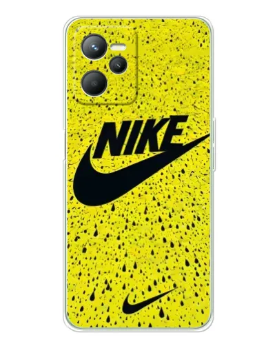 Чохол для Realme C36 з картинкою «Жовтий текстурний Nike»
