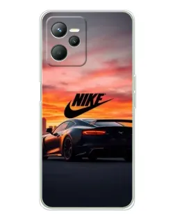 Чохол для Realme C36 з картинкою «Nike та суперкар»