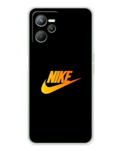 Чохол для Realme C36 з картинкою «Золотий логотип Nike»