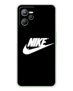 Чехол для Realme C36 с картинкой «Мазки краски Nike»
