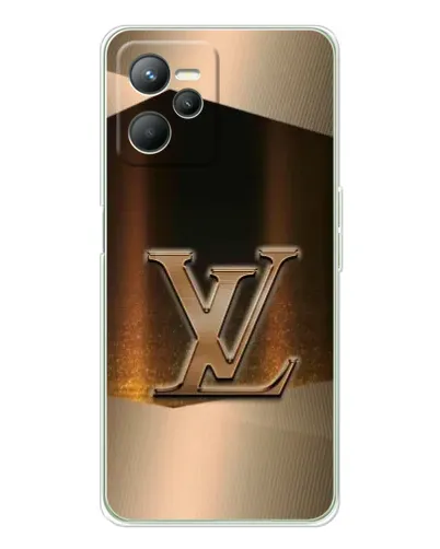 Чехол для Realme C36 с картинкой «LV — золотое сияние»
