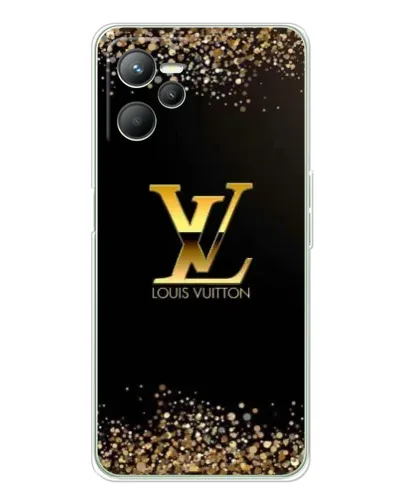 Чехол для Realme C36 с картинкой «LV — золотые искры»