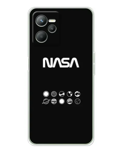 Чохол для Realme C36 з картинкою «NASA — технічний принт»