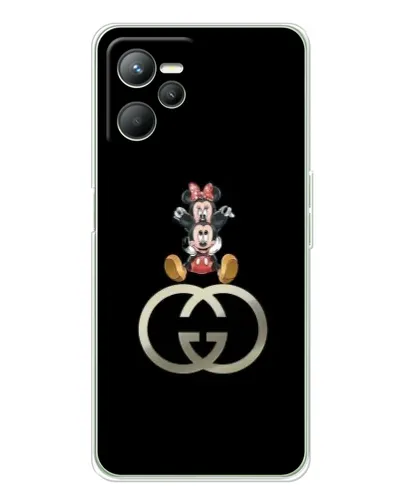 Чехол для Realme C36 с картинкой «Минни Маус на лого»