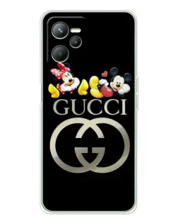 Чехол для Realme C36 с картинкой «Gucci — герои Disney»