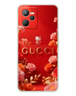 Чехол для Realme C36 с картинкой «Gucci — золотой сад»