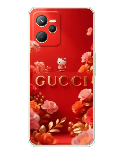 Чехол для Realme C36 с картинкой «Gucci — золотой сад»