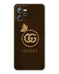 Чехол для Realme C36 с картинкой «Gucci — золотая бабочка»