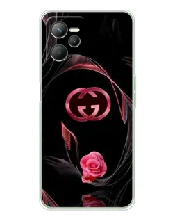 Чехол для Realme C36 с картинкой «Gucci — неоновая роза»