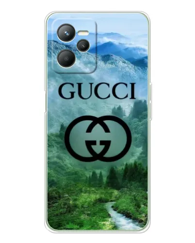 Чехол для Realme C36 с картинкой «Gucci — горный пейзаж»
