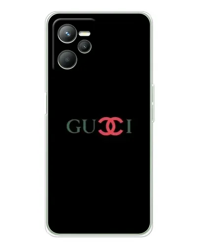 Чехол для Realme C36 с картинкой «Gucci — красный градиент»