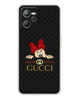 Чехол для Realme C36 с картинкой «Минни Маус Gucci — черный»