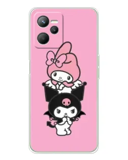 Чехол для Realme C36 с картинкой «My Melody и Kuromi»