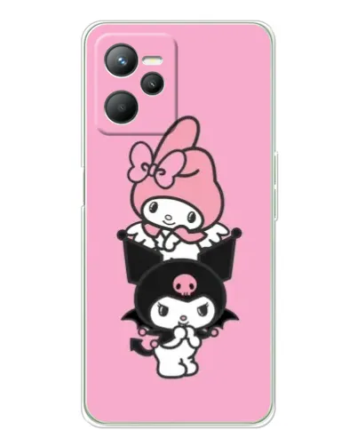 Чехол для Realme C36 с картинкой «My Melody и Kuromi» Чехол для Realme C36 с картинкой «My Melody и Kuromi»