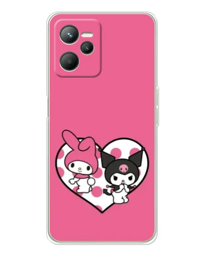 Чехол для Realme C36 с картинкой «Kuromi и My Melody» Чехол для Realme C36 с картинкой «Kuromi и My Melody»