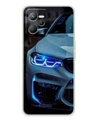 Чехол для Realme C36 с картинкой «Взгляд BMW с синими фарами» Чехол для Realme C36 с картинкой «Взгляд BMW с синими фарами»