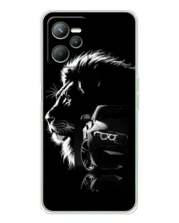Чехол для Realme C36 с картинкой «BMW и лев»