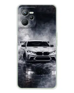Чехол для Realme C36 с картинкой «BMW сквозь туман»