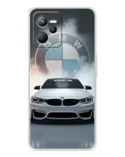 Чохол для Realme C36 з картинкою «BMW в білому диму»