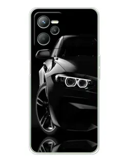 Чохол для Realme C36 з картинкою «Чорна BMW — профіль»