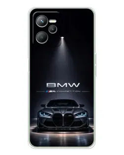 Чохол для Realme C36 з картинкою «BMW крізь нічне місто»