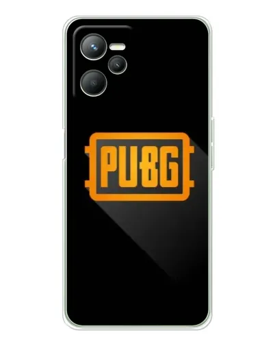 Чехол для Realme C36 с картинкой «PUBG — рамка лого»