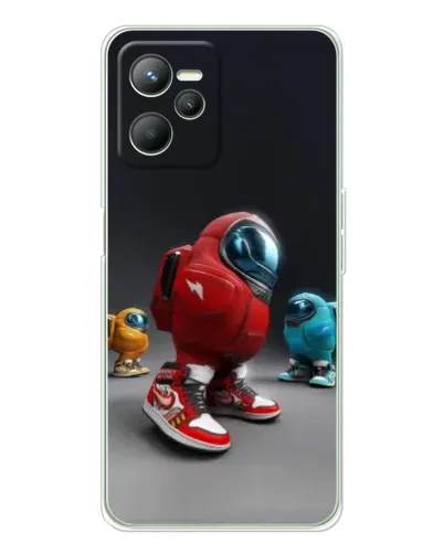 Чехол для Realme C36 с картинкой «Among Us — 3D стиль»