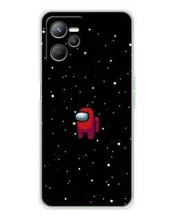 Чехол для Realme C36 с картинкой «Красный Among Us»