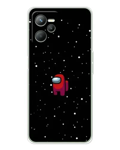 Чехол для Realme C36 с картинкой «Красный Among Us»