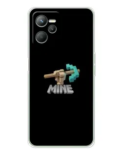Чехол для Realme C36 с картинкой «Алмазная кирка»