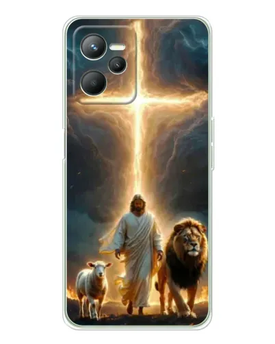 Чехол для Realme C36 с картинкой «Лев Иуды и Свет»