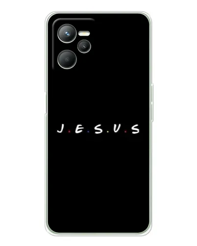 Чехол для Realme C36 с картинкой «Точки веры J.E.S.U.S.»