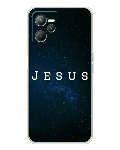 Чехол для Realme C36 с картинкой «Звездное небо Jesus»