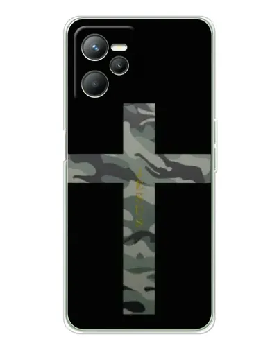 Чехол для Realme C36 с картинкой «Милитари Крест»