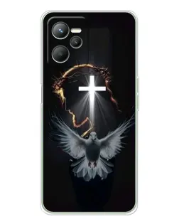 Чехол для Realme C36 с картинкой «Голубь и Свет»