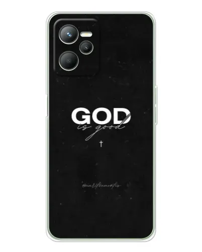 Чехол для Realme C36 с картинкой «GOD — Бог над всем»