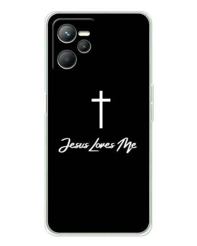Чехол для Realme C36 с картинкой «Иисус любит тебя»