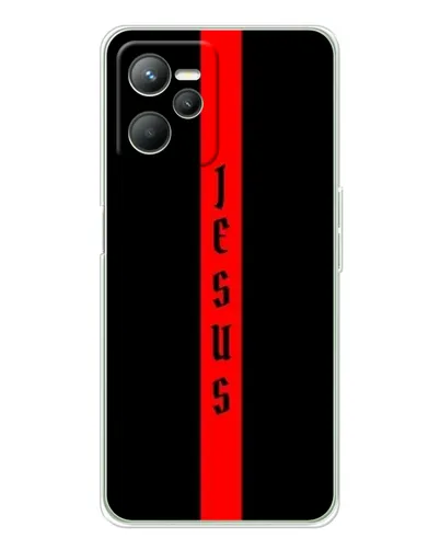 Чехол для Realme C36 с картинкой «Красная линия веры»