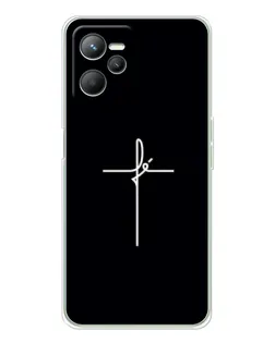 Чехол для Realme C36 с картинкой «Тонкий крест»