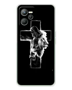 Чехол для Realme C36 с картинкой «Сияющий крест Jesus»