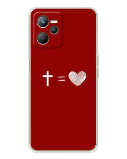 Чехол для Realme C36 с картинкой «Уравнение любви»