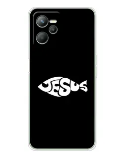 Чехол для Realme C36 с картинкой «Рыба Jesus»