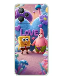 Чехол для Realme C36 с картинкой «Губка Боб Патрик»