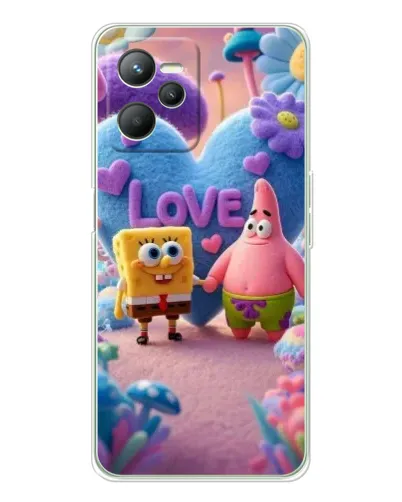 Чехол для Realme C36 с картинкой «Губка Боб Патрик»