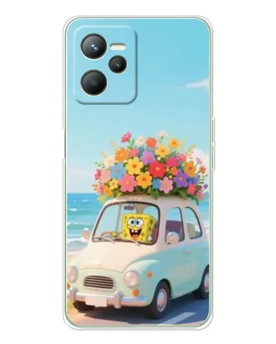 Чехол для Realme C36 с картинкой «Автомобильное путешествие»
