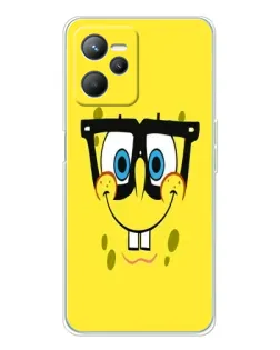 Чехол для Realme C36 с картинкой «Минималистичный Спанч Боб»