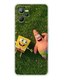 Чехол для Realme C36 с картинкой «Друзья на лужайке»